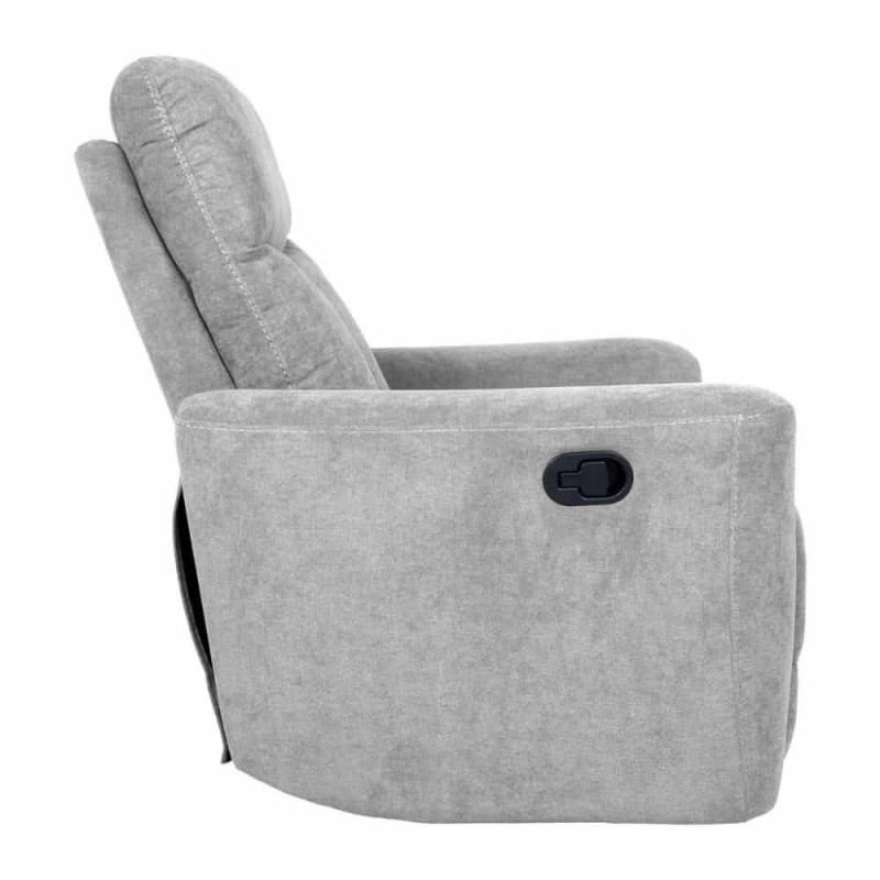 Fotelis - reglaineris GEMMA 89 x 98 x 106 cm šviesiai pilkas