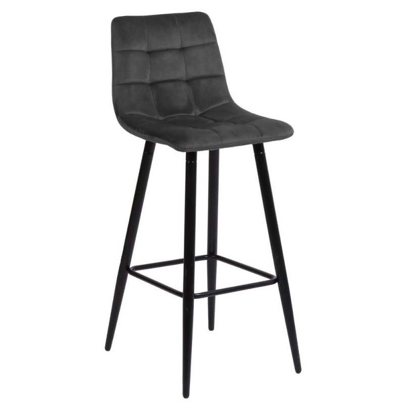 Baro kėdė CHILLI BROWN GREY VELVET