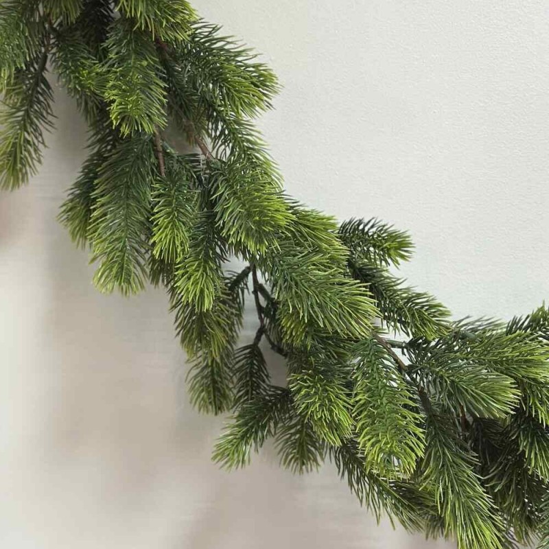 Dirbtinės eglutės šakų girlianda ALPHA GREEN 100% PE 170cm