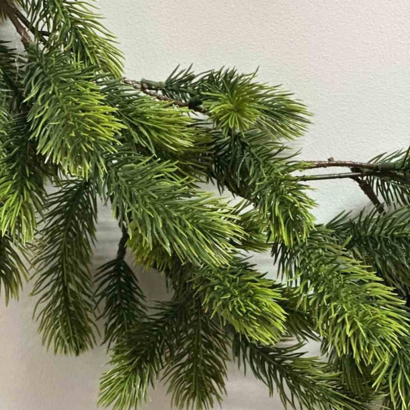 Dirbtinės eglutės šakų girlianda ALPHA GREEN 100% PE 170cm