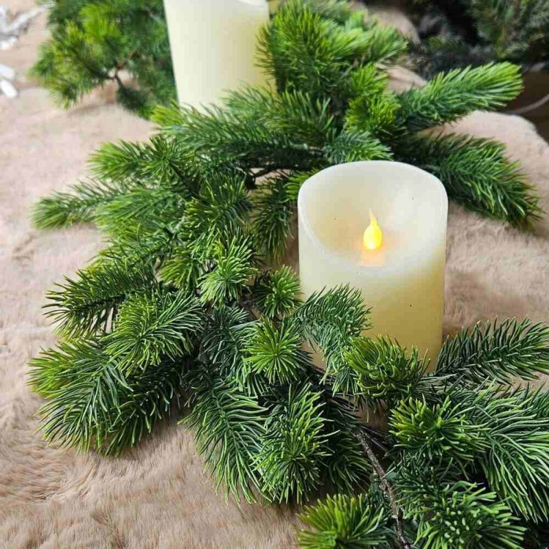 Dirbtinės eglutės šakų girlianda ALPHA GREEN 100% PE 170cm