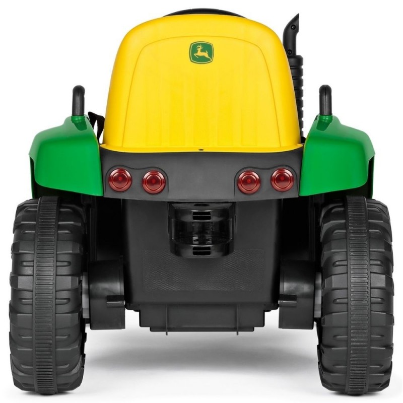 Traktoriukas su pultu PEG PEREGO JOHN DEERE FARM POWER 12V5Ah su priekaba