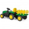 Traktoriukas su pultu PEG PEREGO JOHN DEERE FARM POWER 12V5Ah su priekaba