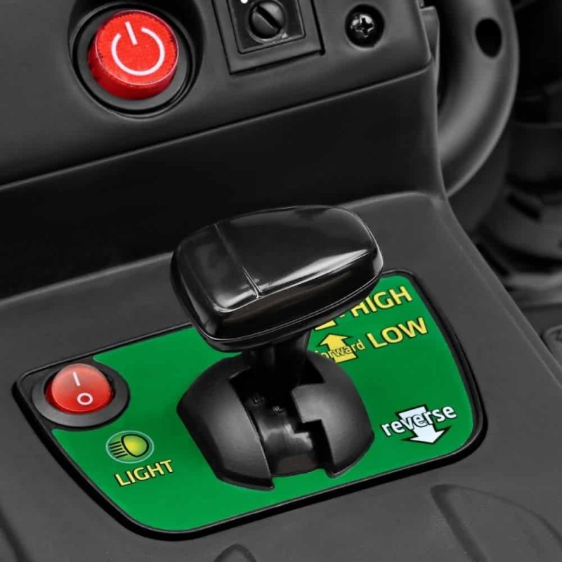 Traktoriukas su pultu PEG PEREGO JOHN DEERE FARM POWER 12V5Ah su priekaba