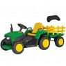Traktoriukas su pultu PEG PEREGO JOHN DEERE FARM POWER 12V5Ah su priekaba
