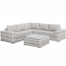 Kampinis lauko baldų komplektas VERA LIGHT GREY