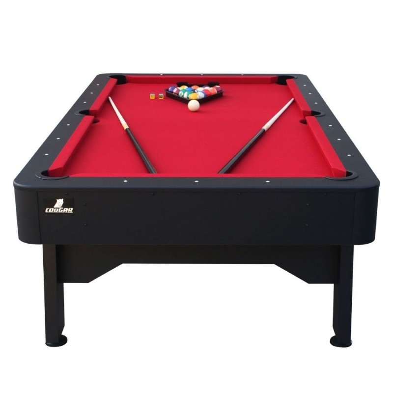 Biliardo stalas ARCH PRO 215x122x80cm, juoda/raudona