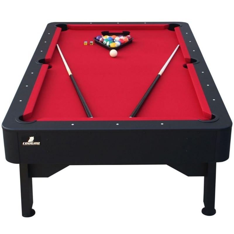 Biliardo stalas ARCH PRO 215x122x80cm, juoda/raudona