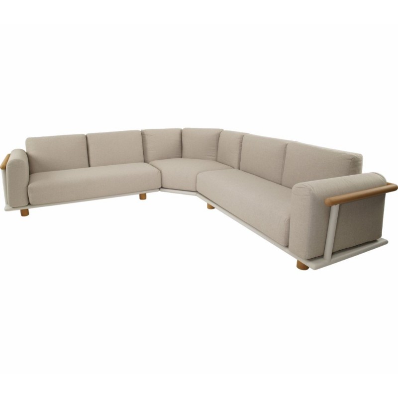 Lauko baldų komplektas MEZIO kampinė sofa ir du staliukai