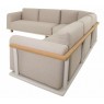 Lauko baldų komplektas MEZIO kampinė sofa ir du staliukai