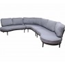 Lauko baldų komplektas DURBAN kampinė sofa ir du staliukai