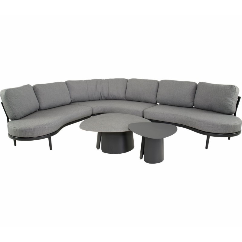 Lauko baldų komplektas DURBAN kampinė sofa ir du staliukai