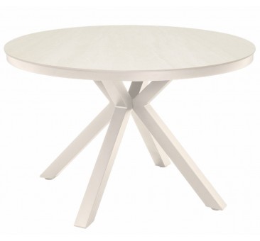 Apvalus stalas DAVOS  CREMA 118x74cm
