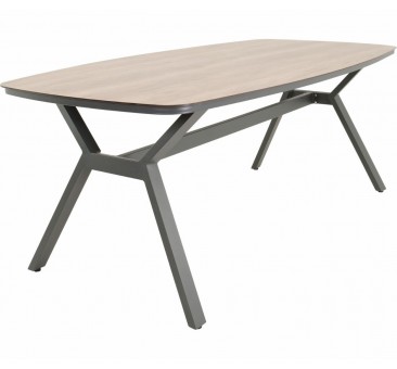 Ovalus lauko stalas ODENSE 200x100x75cm