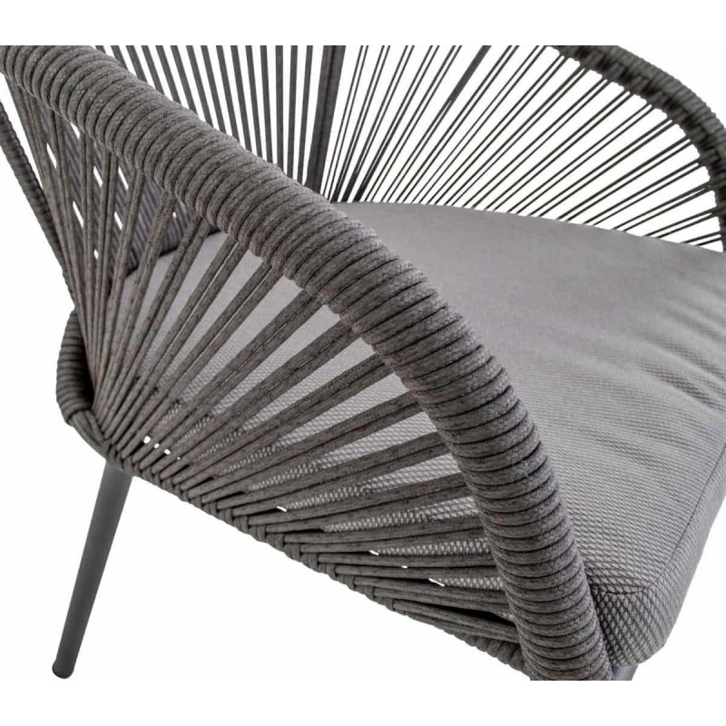 Lauko kėdė HIRADO GREY 56,5x60x74cm