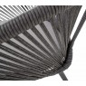 Lauko kėdė HIRADO GREY 56,5x60x74cm