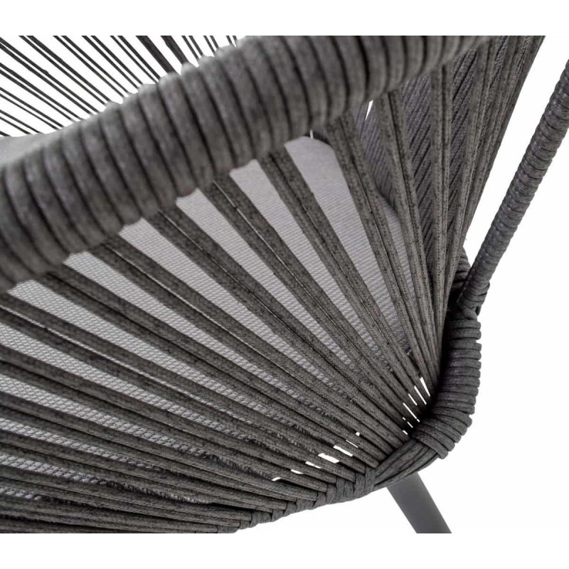 Lauko kėdė HIRADO GREY 56,5x60x74cm