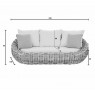 Lauko poilsio komplektas COCOON APPLEBEE sofa, du foteliai ir trys staliukai