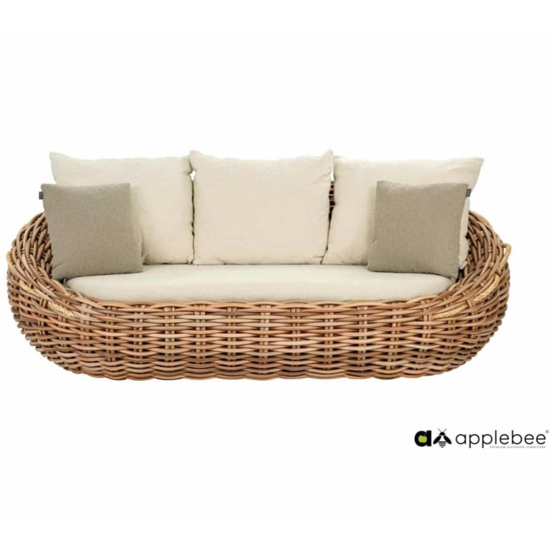 Lauko poilsio komplektas COCOON APPLEBEE sofa, du foteliai ir trys staliukai