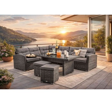 Lauko baldų komplektas TANIS 2 GREY