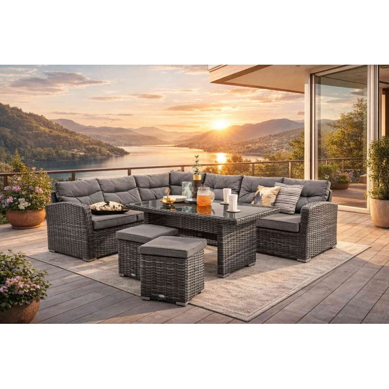 Lauko baldų komplektas TANIS 2 GREY