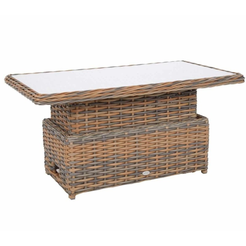 Lauko baldai FOGIA GINGER/GREY su reguliuojamo aukščio stalu