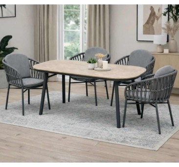 Lauko baldai COMO SAN MARINO BEIGE 4+1