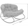 Lauko fotelis iš technoratano PALERMO BEIGE/LIGHT GREY