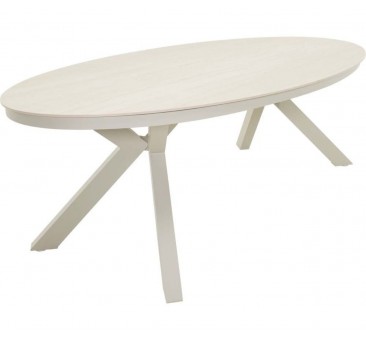 Ovalus stalas DAVOS  CREMA 220x120x69