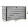 Daiktadėžė DECO GREY 870 L