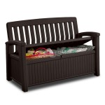 Suoliukas - skrynia PATIO BENCH BROWN 227L